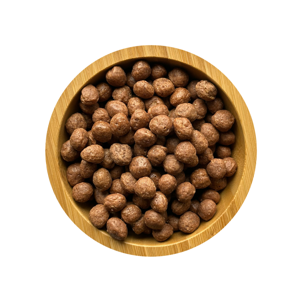 Cereal balls with cocoa