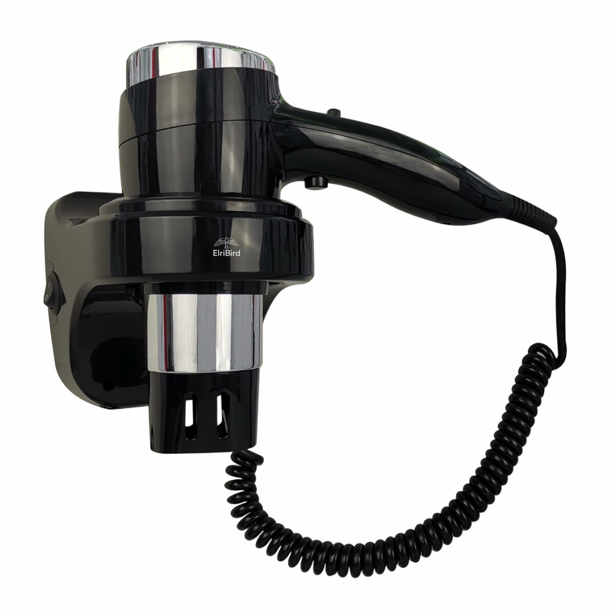 The best 1600 W wall mounted hair dryer for hotels – black color, Europe's #1 manufacturer ptice