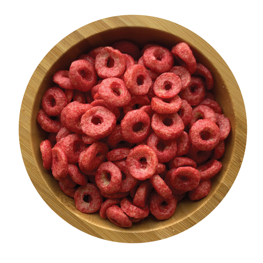Strawberry protein rings