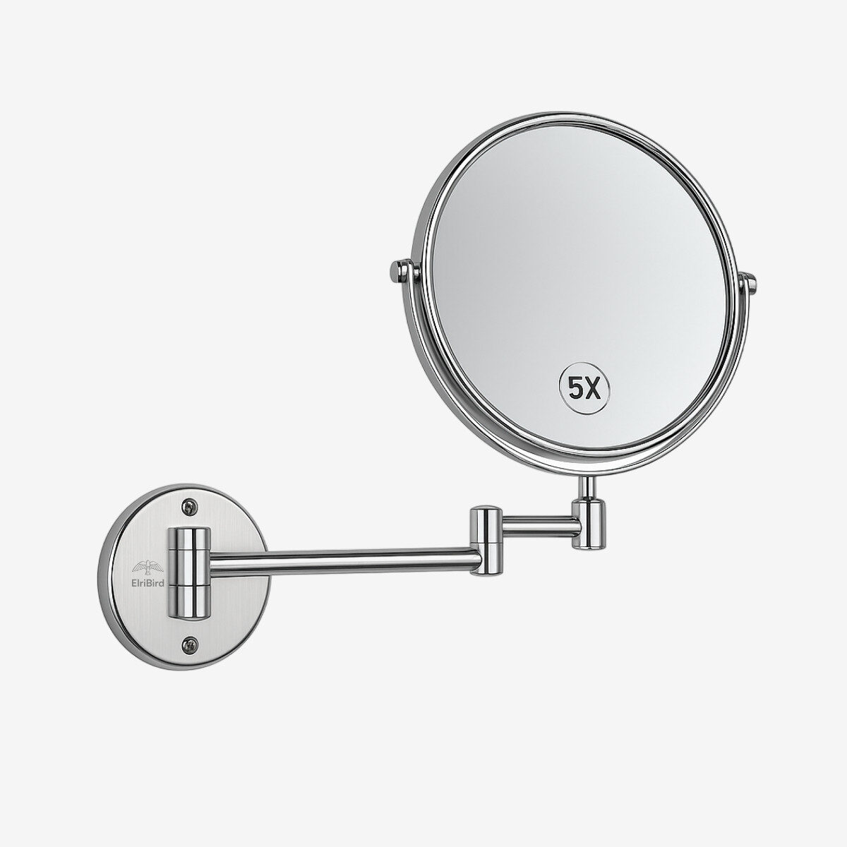 Cosmetic magnifying mirror for hotel bathrooms - Wall-mounted shaving mirror - ElriBird