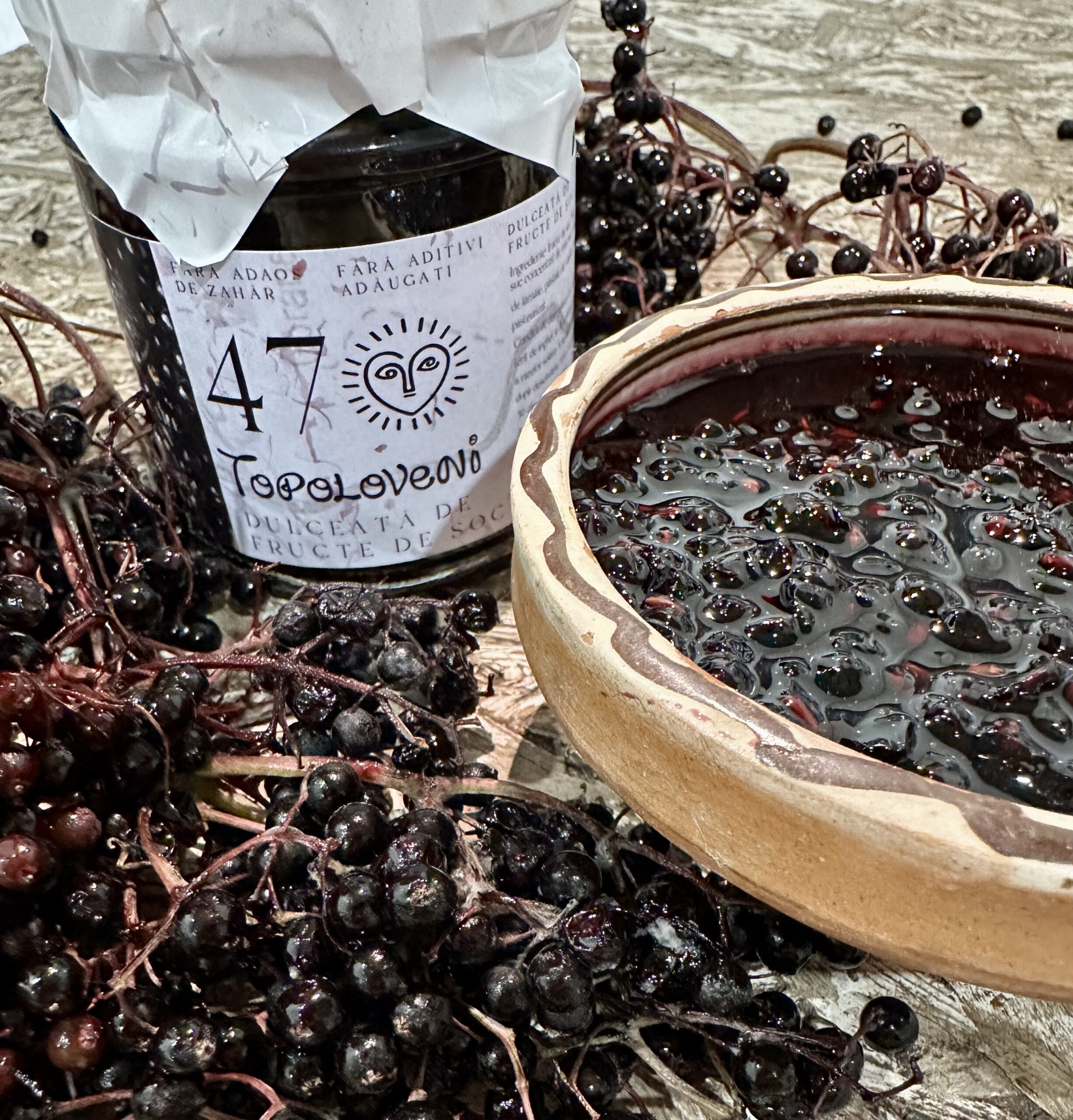 Topoloveni Elderberry Jam – No Added Sugar