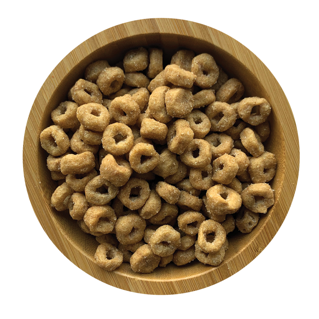 Protein rings with cinnamon